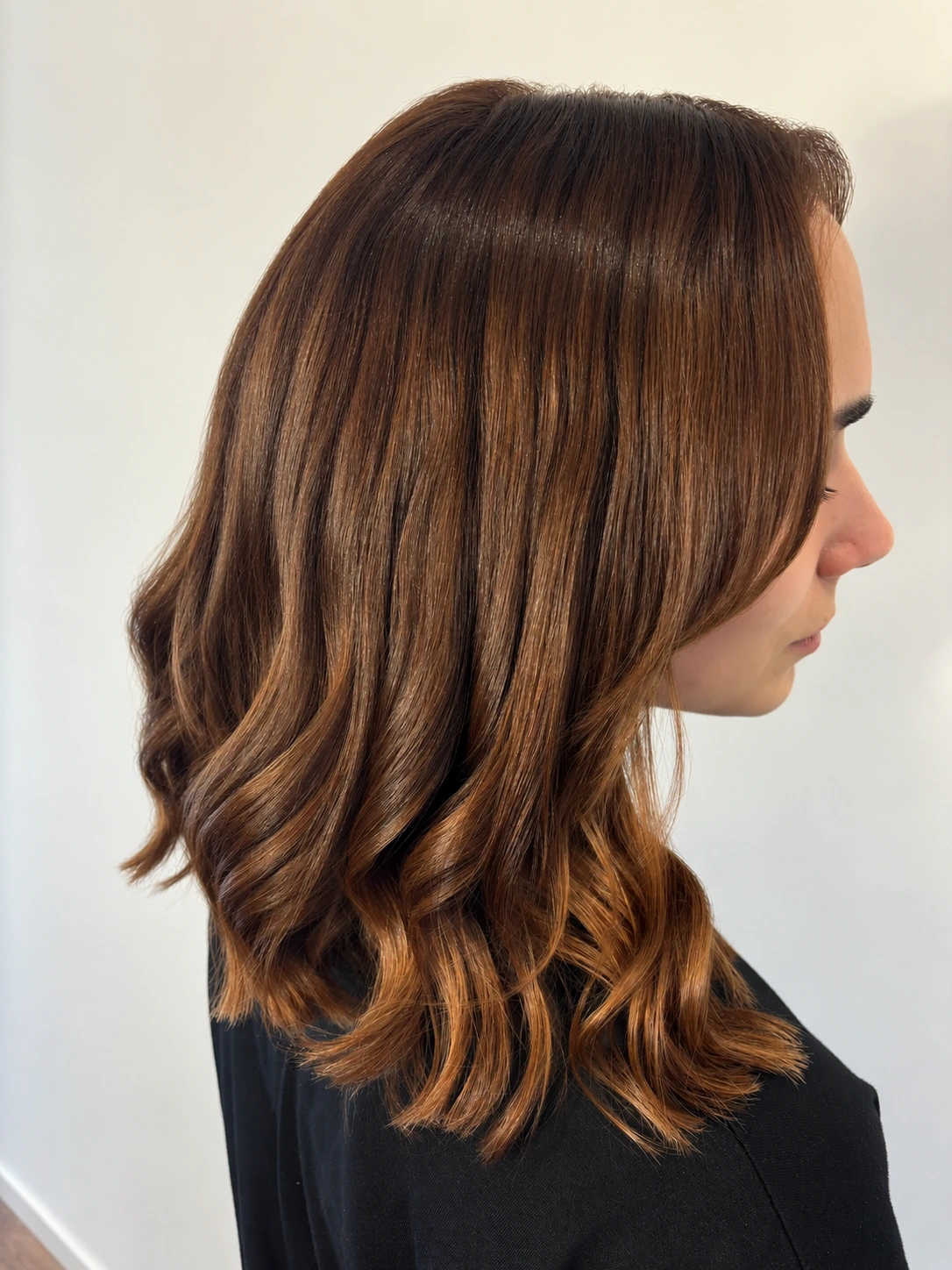 Color caramelo en Paola Estilista